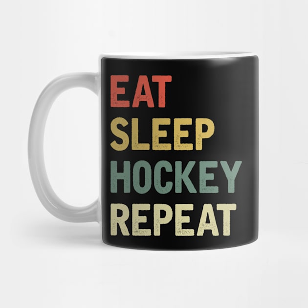 Eat sleep hockey repeat by Iskapa